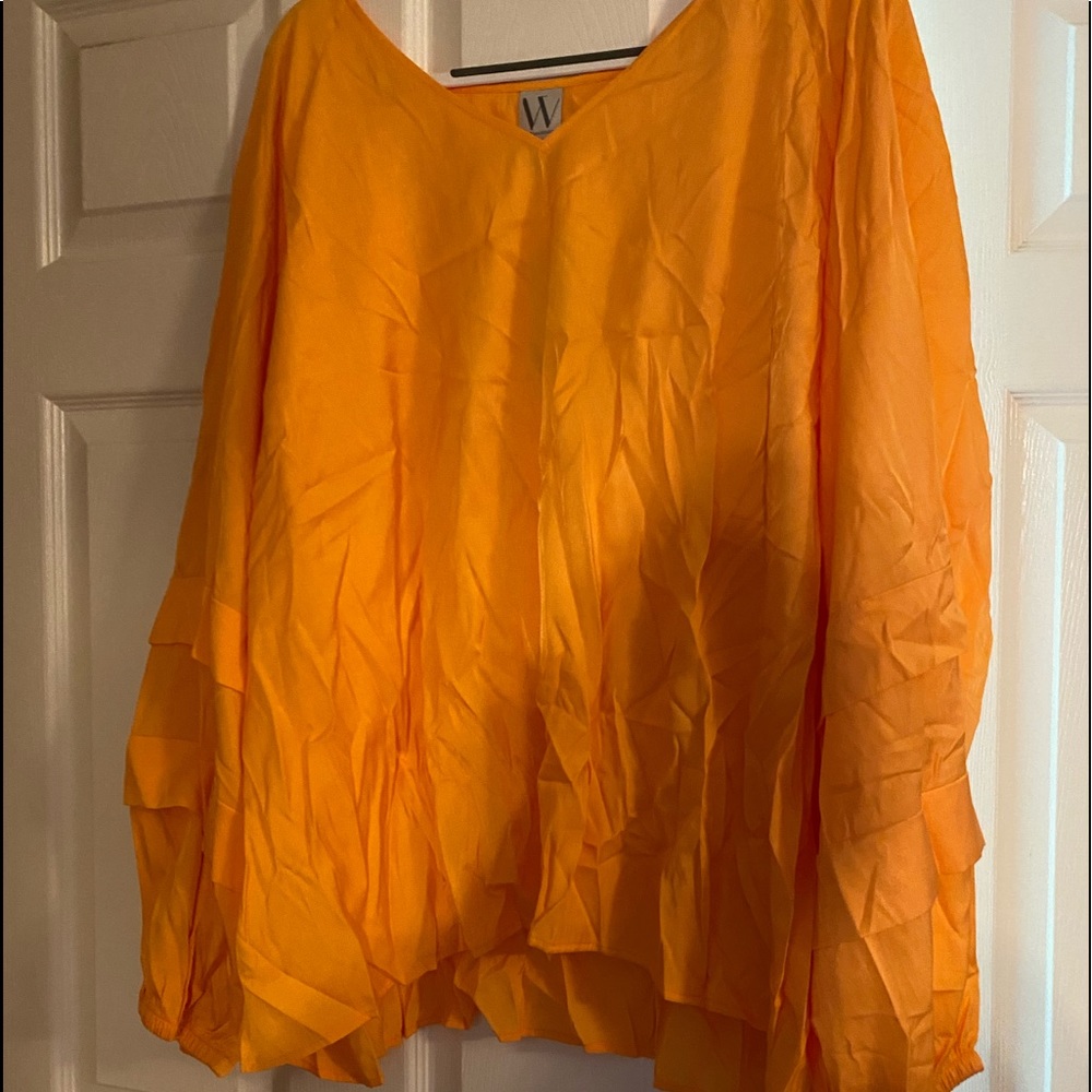 Brand new long sleeved ruffled blouse